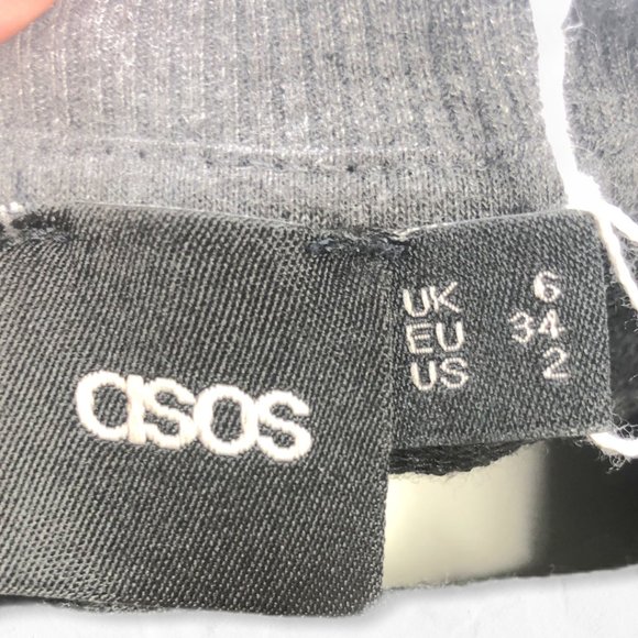 Gray ASOS 3/4 Sleeve Sweater "72" Dress Sz 2 - Picture 9 of 9